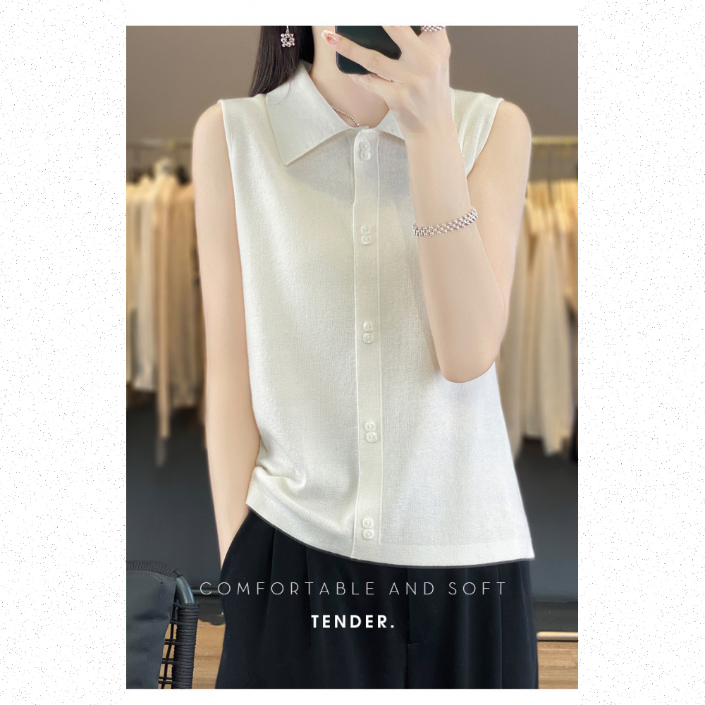 Very Buy 非常勸敗 預購/疊穿外搭背心女領無袖開衫上