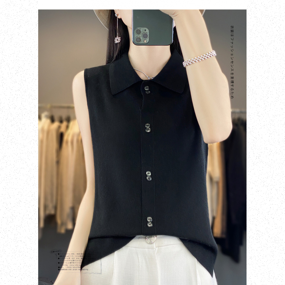 Very Buy 非常勸敗 預購/疊穿外搭背心女領無袖開衫上