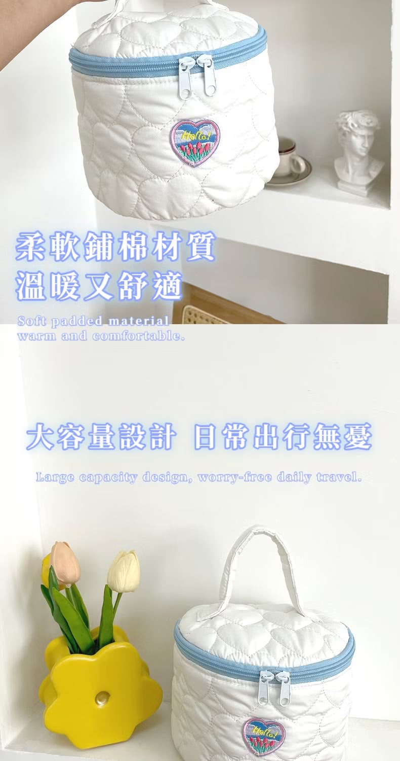 柔軟鋪棉材質 溫暖又舒適 大容量設計 日常出行無憂 