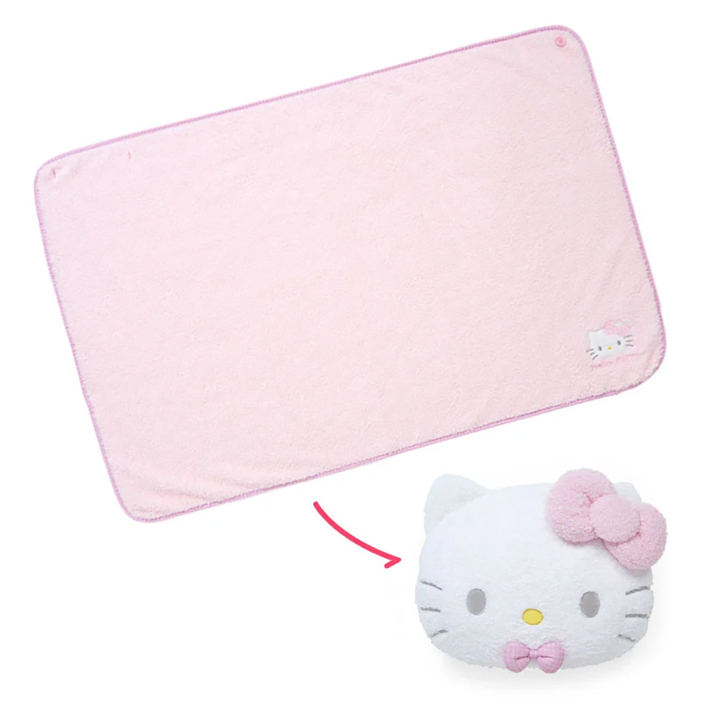 SANRIO 三麗鷗 造型三用可收納毛毯 毛毯披風 Hell