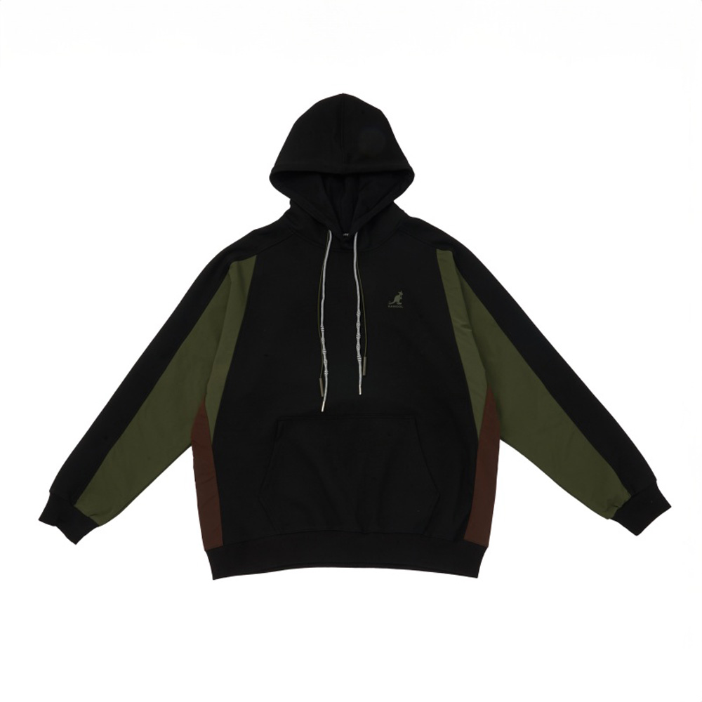 KANGOL 帽T 黑 拚色 學院 連帽T 中性(64551