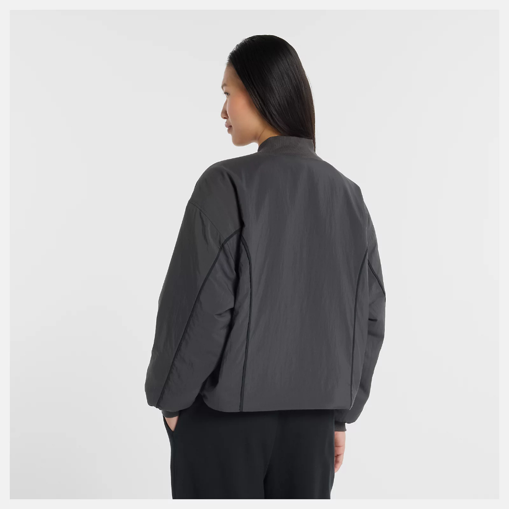 NEW BALANCE NB 外套 女 運動外套 美規 黑灰
