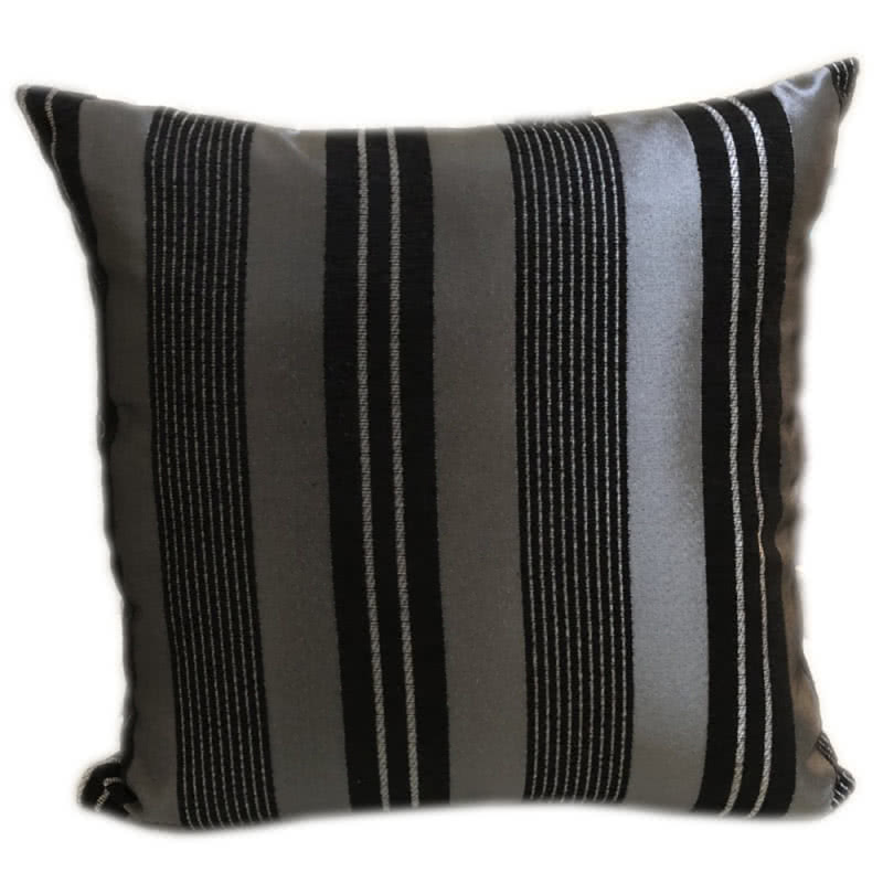 宜欣居傢飾 條紋銀-沙發絨布抱枕-銀50*50cm*2入(靠