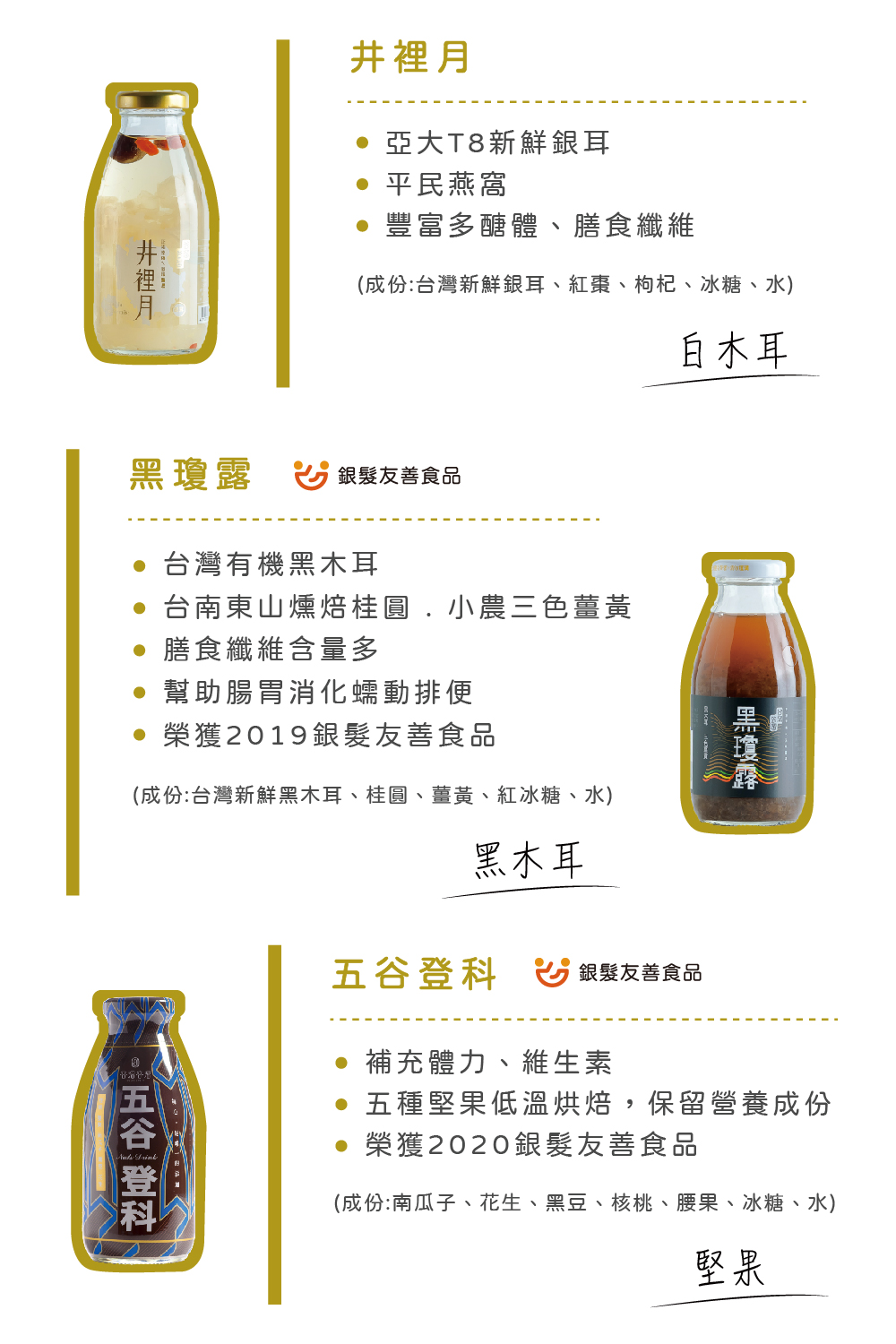 成份南瓜子、花生、黑豆、核桃、腰果、冰糖、水