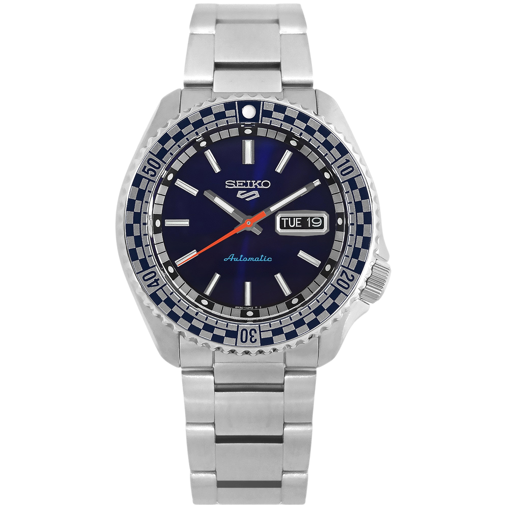 SEIKO 精工 5 Sports 賽車旗幟 SKX 復刻機