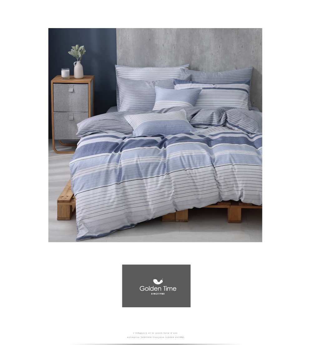 GOLDEN-TIME 40支精梳棉薄被套床包組-北歐風尚(