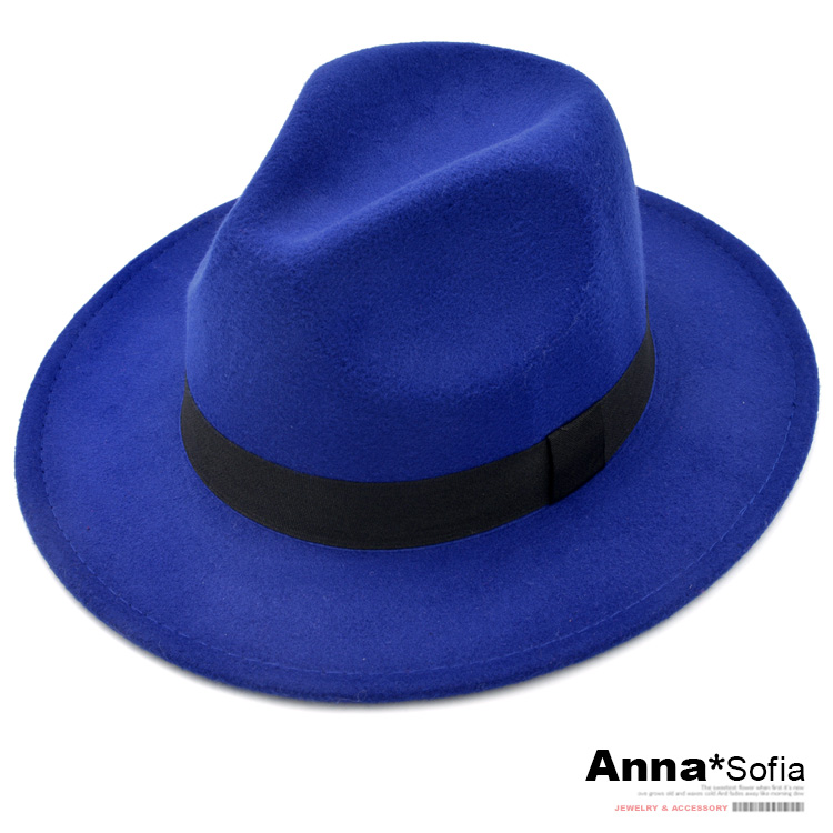 AnnaSofia 買一送一 硬式禮帽毛呢寬簷紳士帽-韓潮中