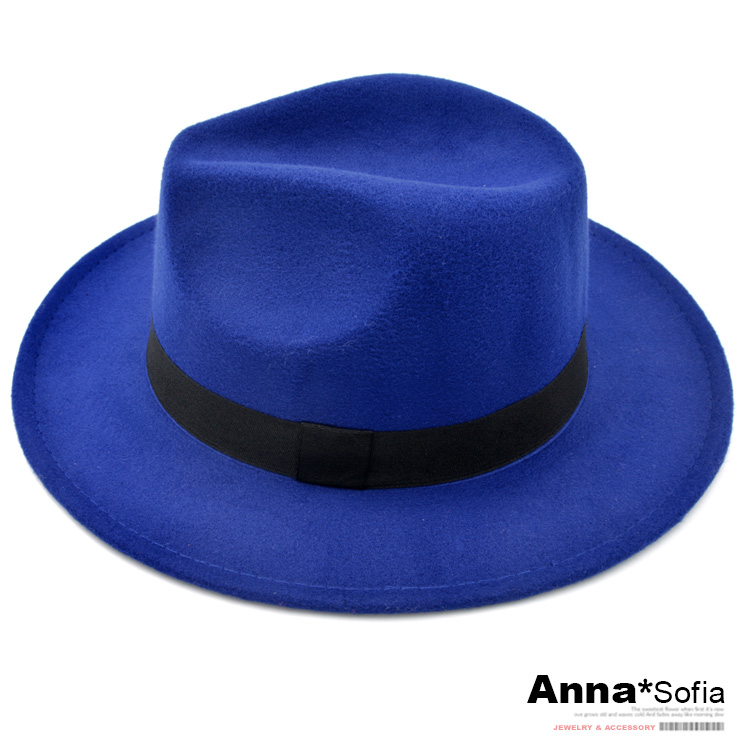 AnnaSofia 買一送一 硬式禮帽毛呢寬簷紳士帽-韓潮中