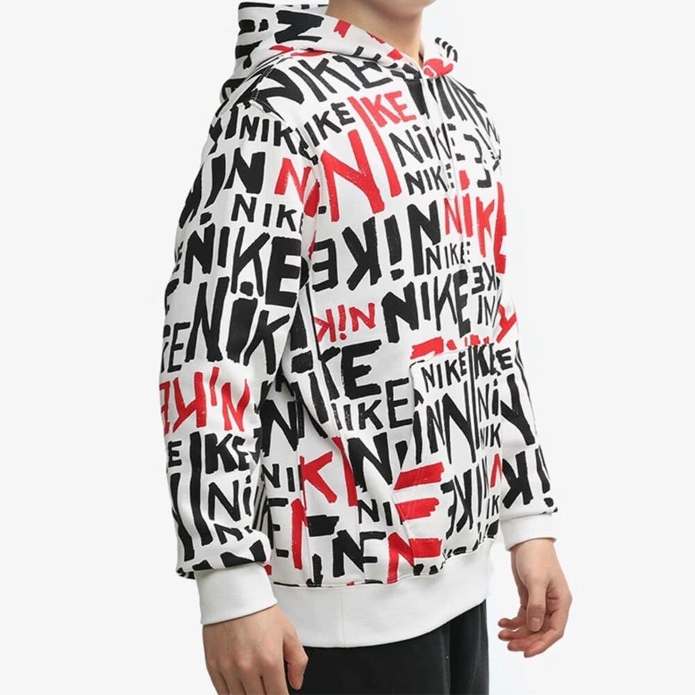 NIKE 耐吉 滿版塗鴉 帽T 運動帽T 連帽長袖(DA00