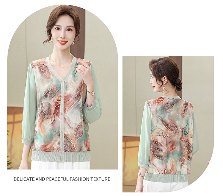 K.W. 現貨假二件式畫作印花天絲雪紡上衣(共2色) 推薦 K.W. 現貨假二件式畫作印花天絲雪紡上衣(共2色) 推薦