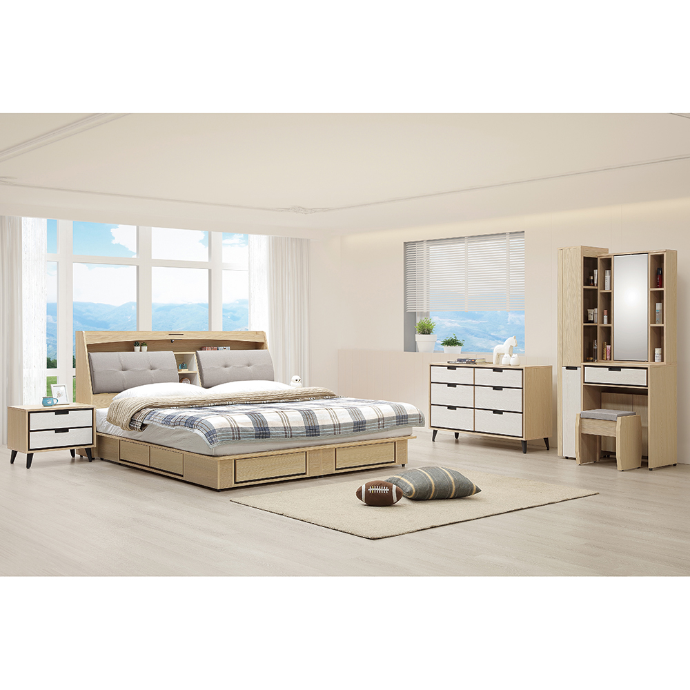 唯熙傢俱 雷莎原木雙色2尺化妝台(臥室 化妝台 鏡台 梳妝台