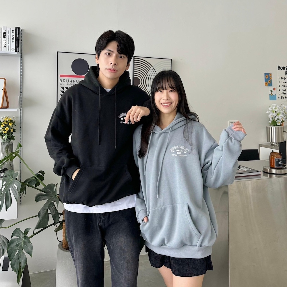 AMERO 男女款 長袖刷毛連帽T恤(男女款 長袖刷毛連帽T