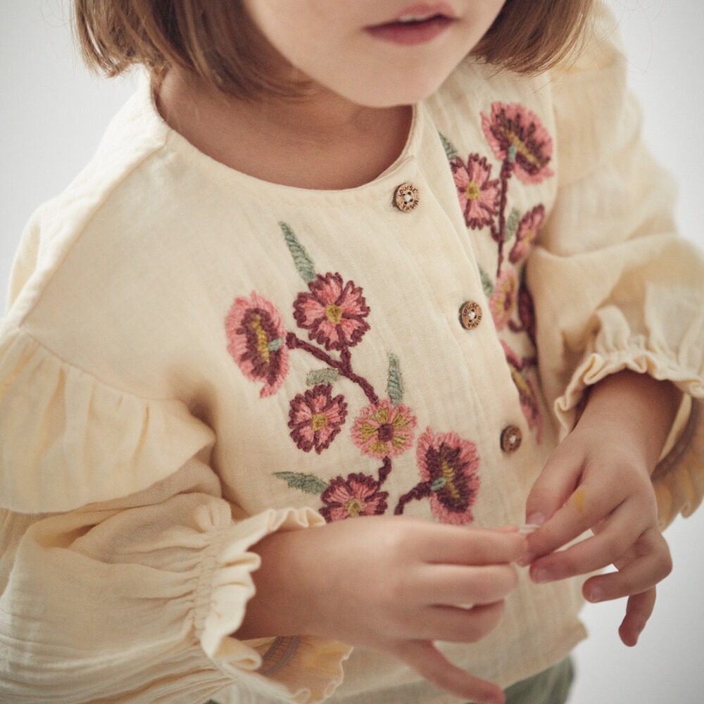 LOUISE MISHA CELINA花朵公主袖上衣 推薦