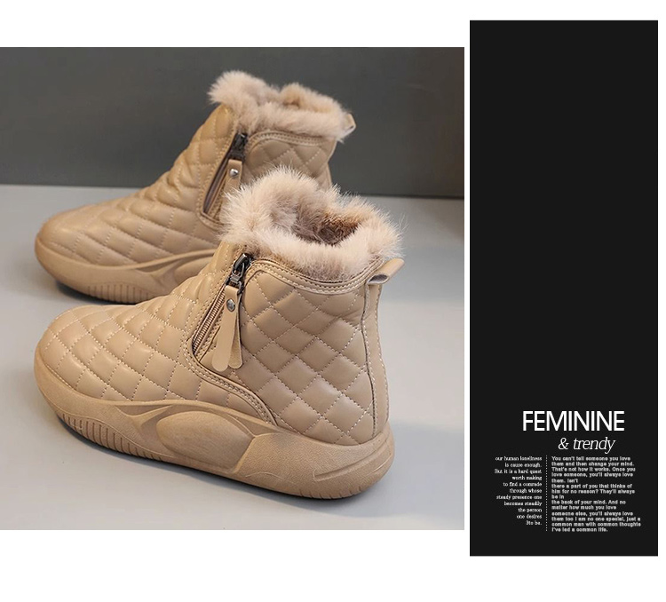 K.W. 現貨新款休閒搖滾保暖防水防滑雪靴(共1色 短靴 馬