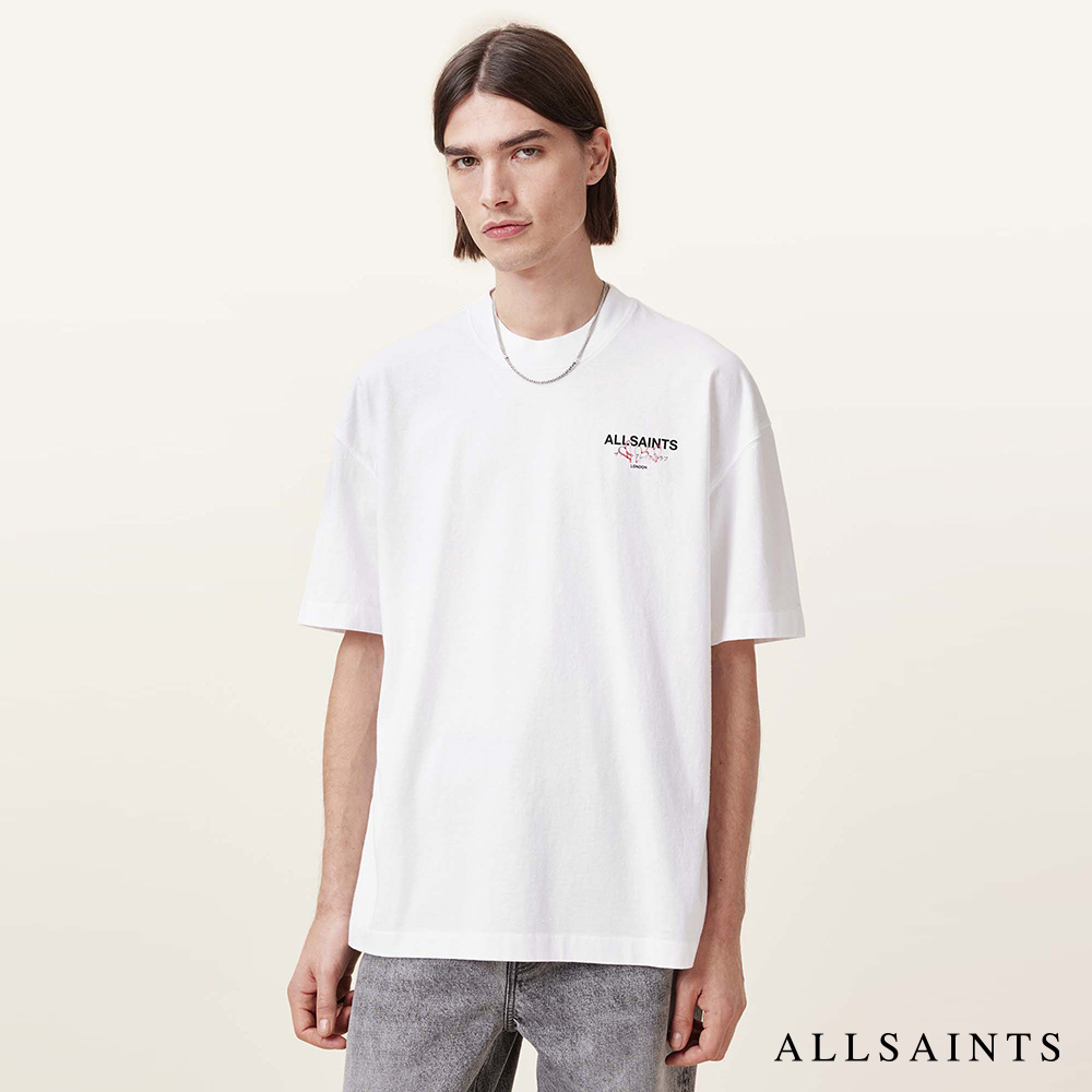 ALLSAINTS AMORE 純棉LOGO長袖T恤 M01