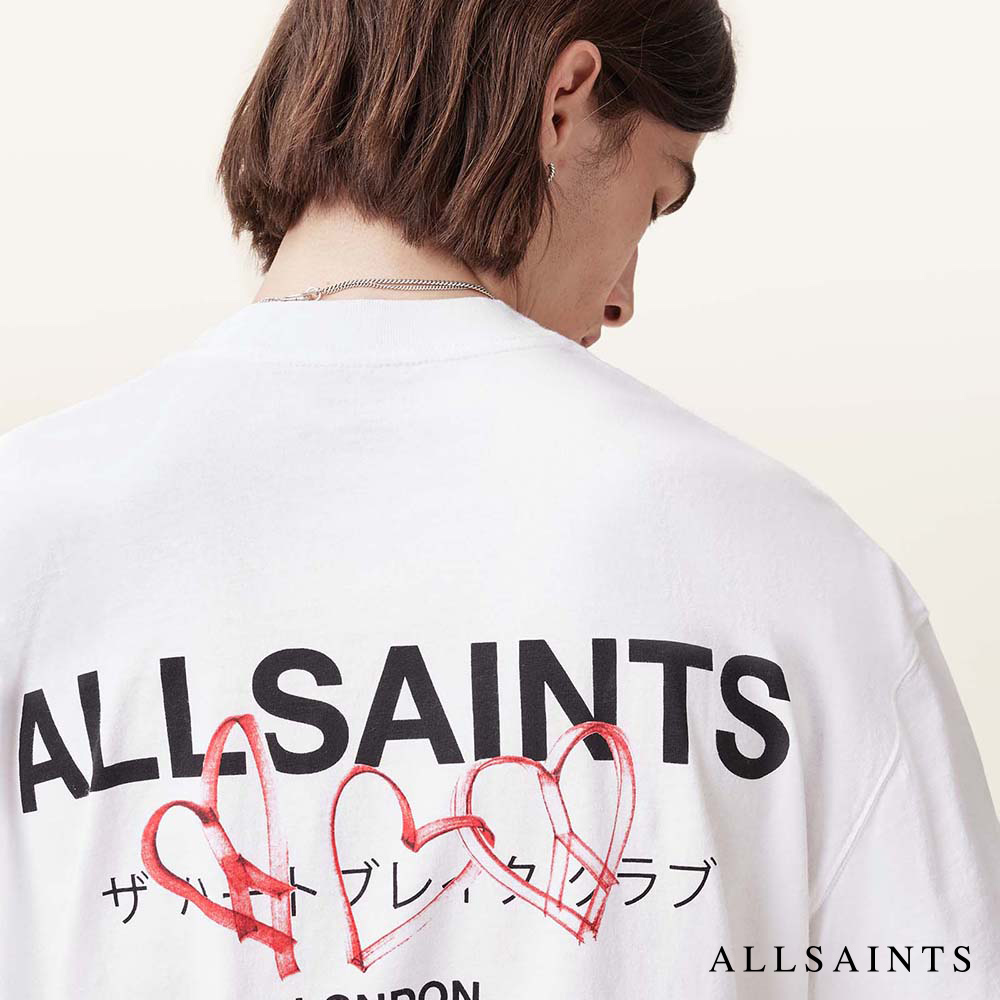 ALLSAINTS AMORE 純棉LOGO長袖T恤 M01