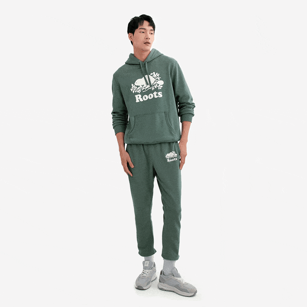 Roots Roots 男裝-ORIGINAL 棉褲(草綠色