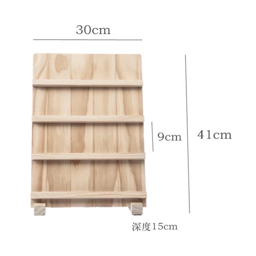 無名精選 木質耳環展示-胡桃色-二層(有修邊 台灣製造 網拍