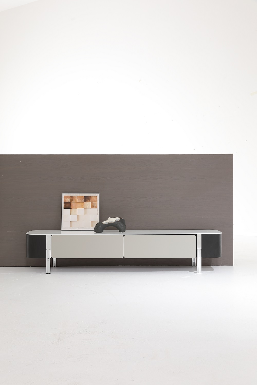 MUNA 家居 Y68-13型4.3尺玻璃大茶几/抽屜緩衝滑