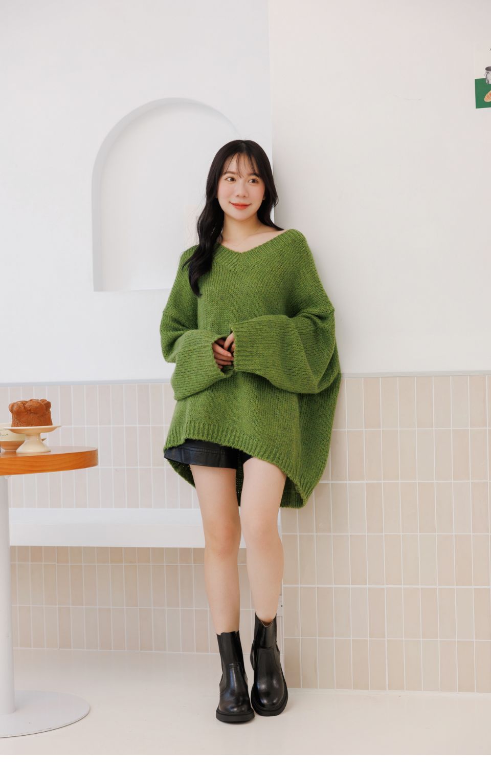 WYPEX 現貨 圓頭真皮粗跟短靴女鞋女靴 厚底切爾西靴評價