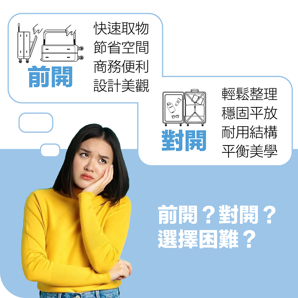 COUGAR 美洲獅 29吋旅行箱 經典前開+對開 防爆拉鏈