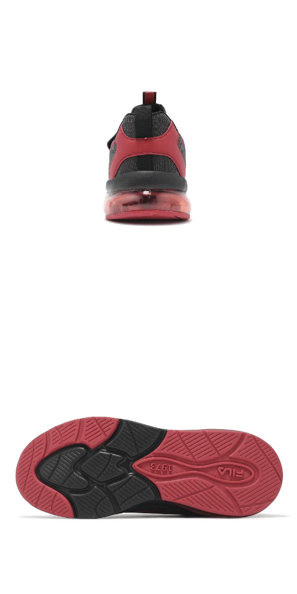 FILA 慢跑鞋 J403Z 大童 中童 黑 紅 魔鬼氈 小
