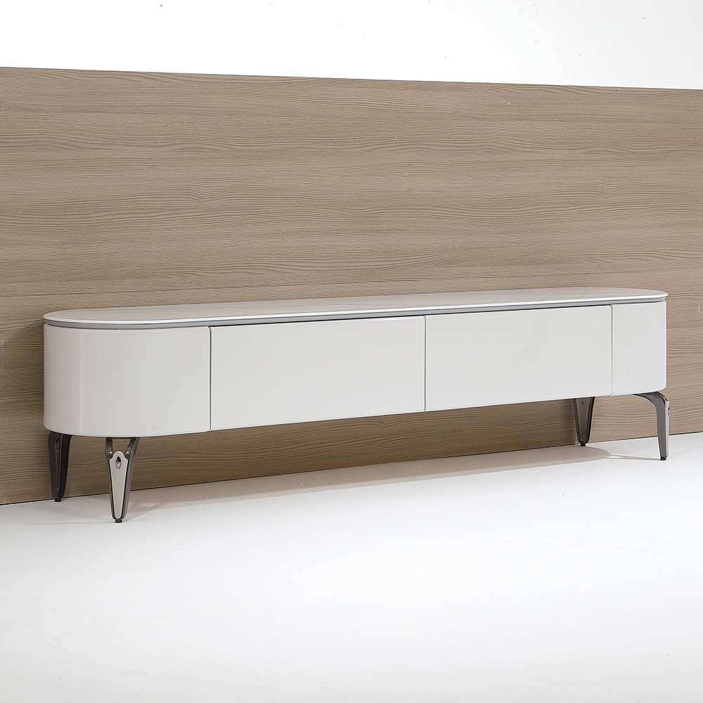 MUNA 家居 C-3165型4尺玻璃大茶几/抽屜緩衝滑軌(