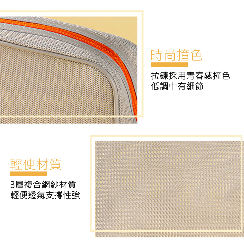 拉鍊採用青春感撞色