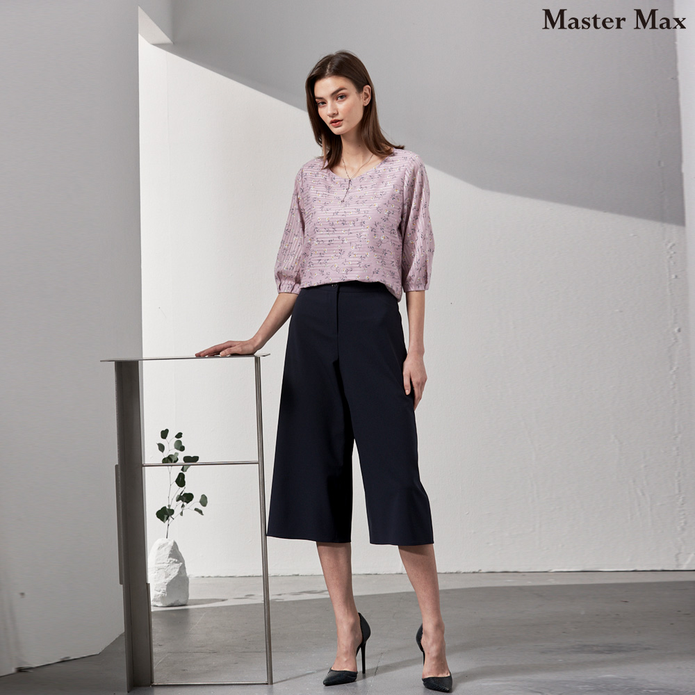 Master Max 後腰鬆緊彈性佳休閒八分褲裙(84230