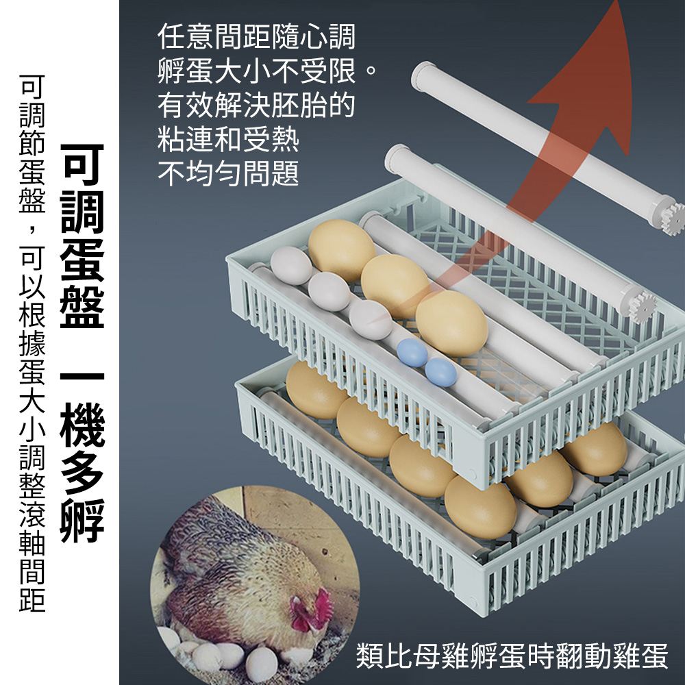 JIAYU佳裕 110V全自動智能孵蛋機 雙層24枚智臻雙電