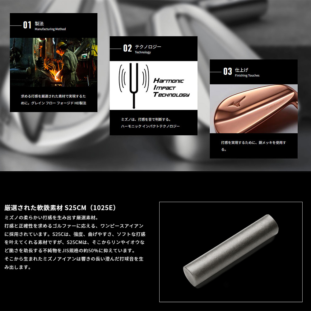 MIZUNO 美津濃 MP T-1 黑色桿頭 高爾夫挖起桿 