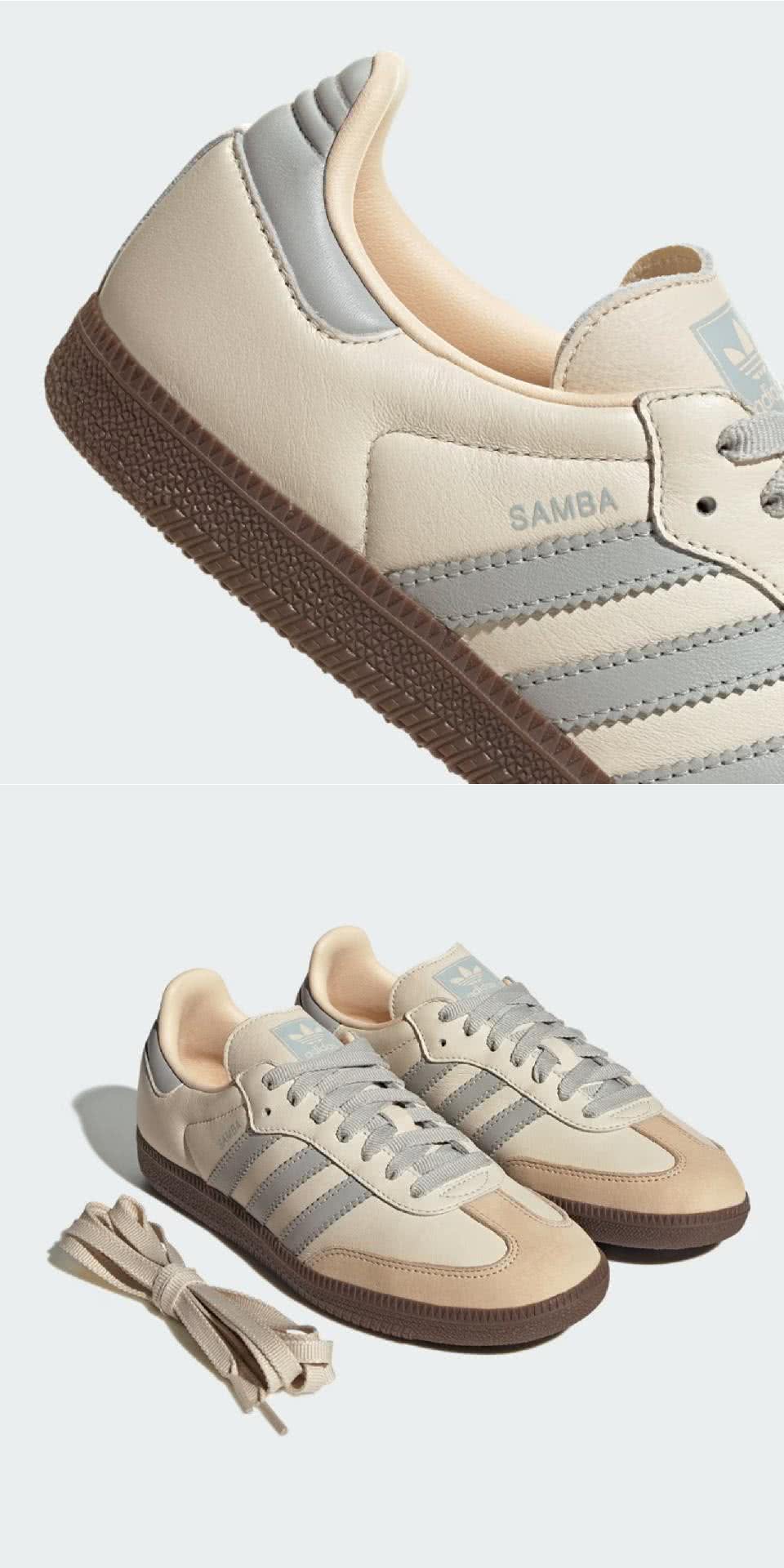 adidas 愛迪達 德訓鞋 Samba OG W 女鞋 米