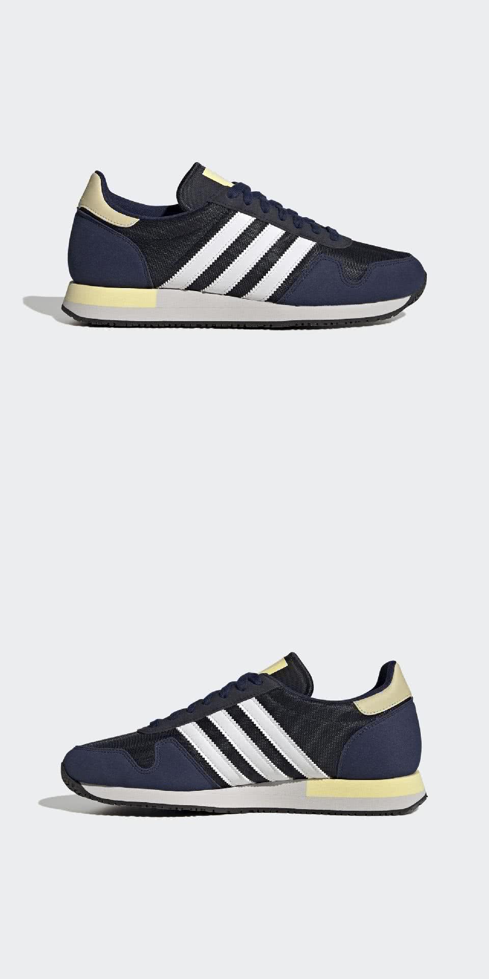 adidas 愛迪達 休閒鞋 USA 84 男鞋 黑 藍 黃