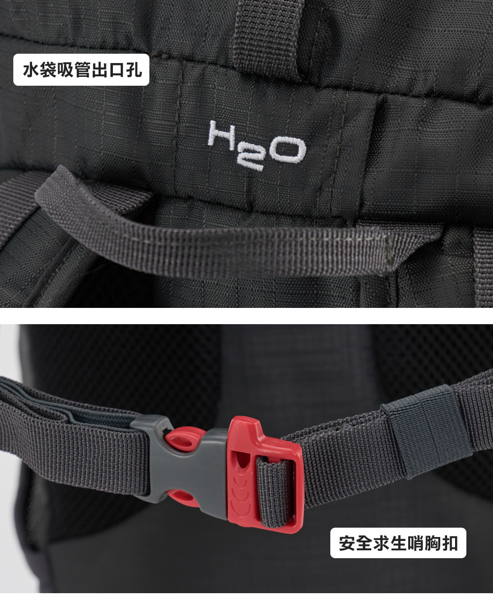 水袋吸管出口孔 安全求生哨胸扣 