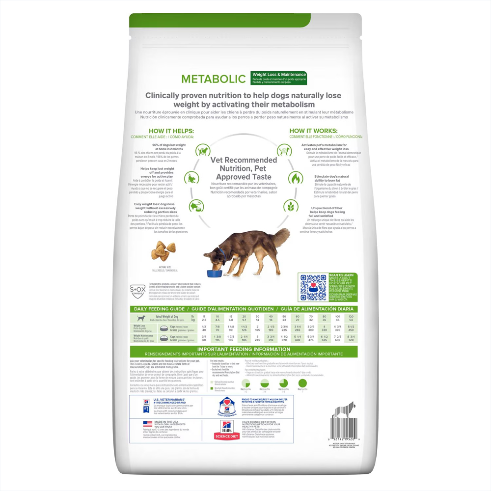 Hills 希爾思 犬用 Metabolic 體重管理 5.