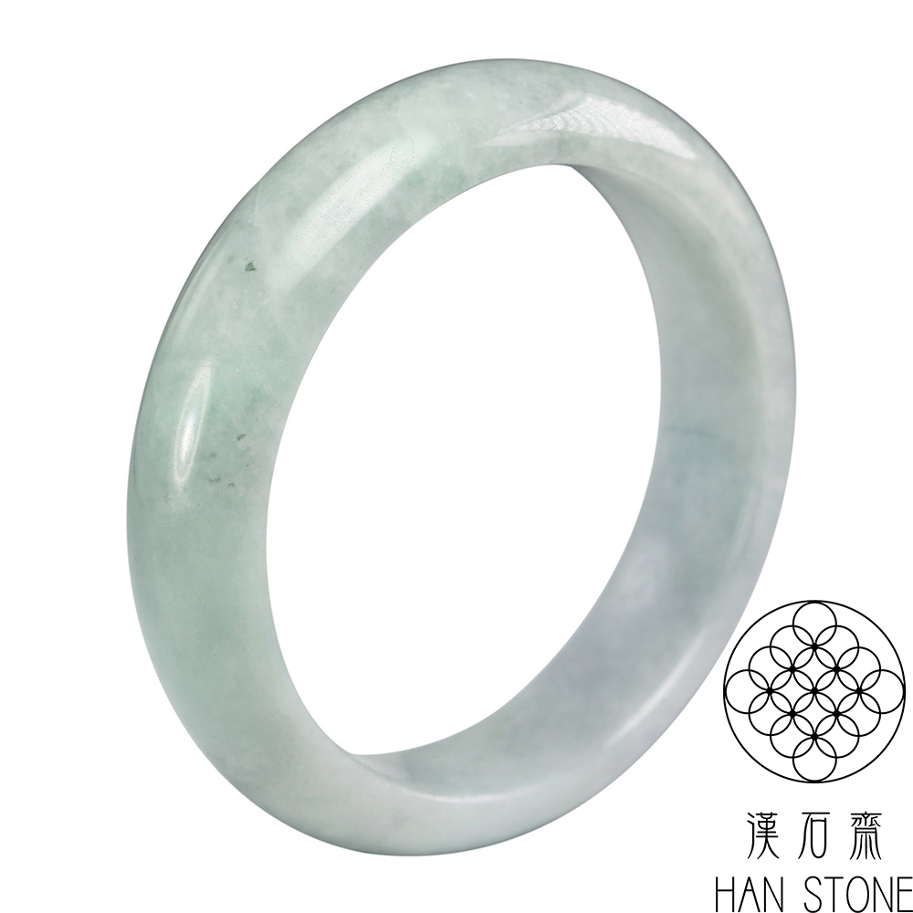 漢石齋 天然翡翠A貨 手鐲玉鐲 春帶彩種 福 利 品(手圍1