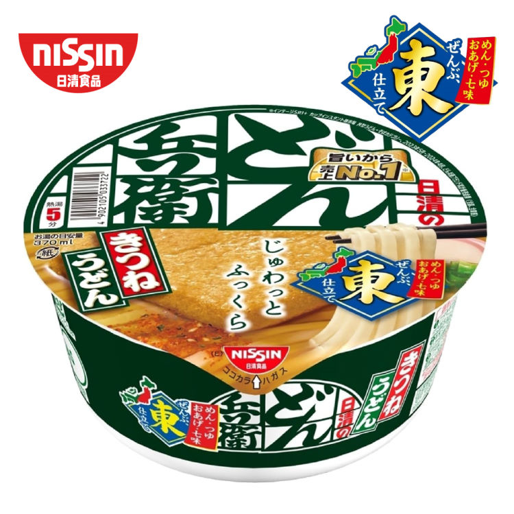 NISSIN 日清 咚兵衛油豆腐烏龍麵12入組(95gx6_