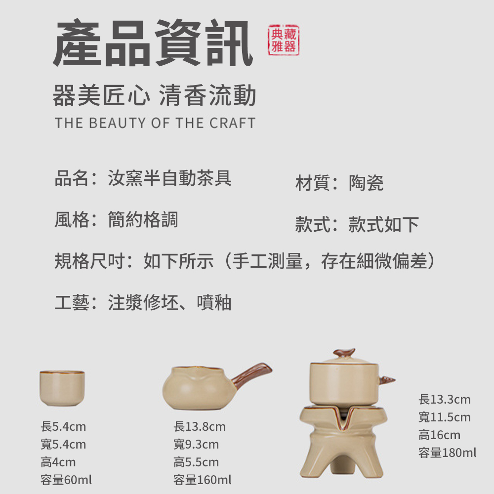 規格尺吋如下所示手工測量,存在細微偏差