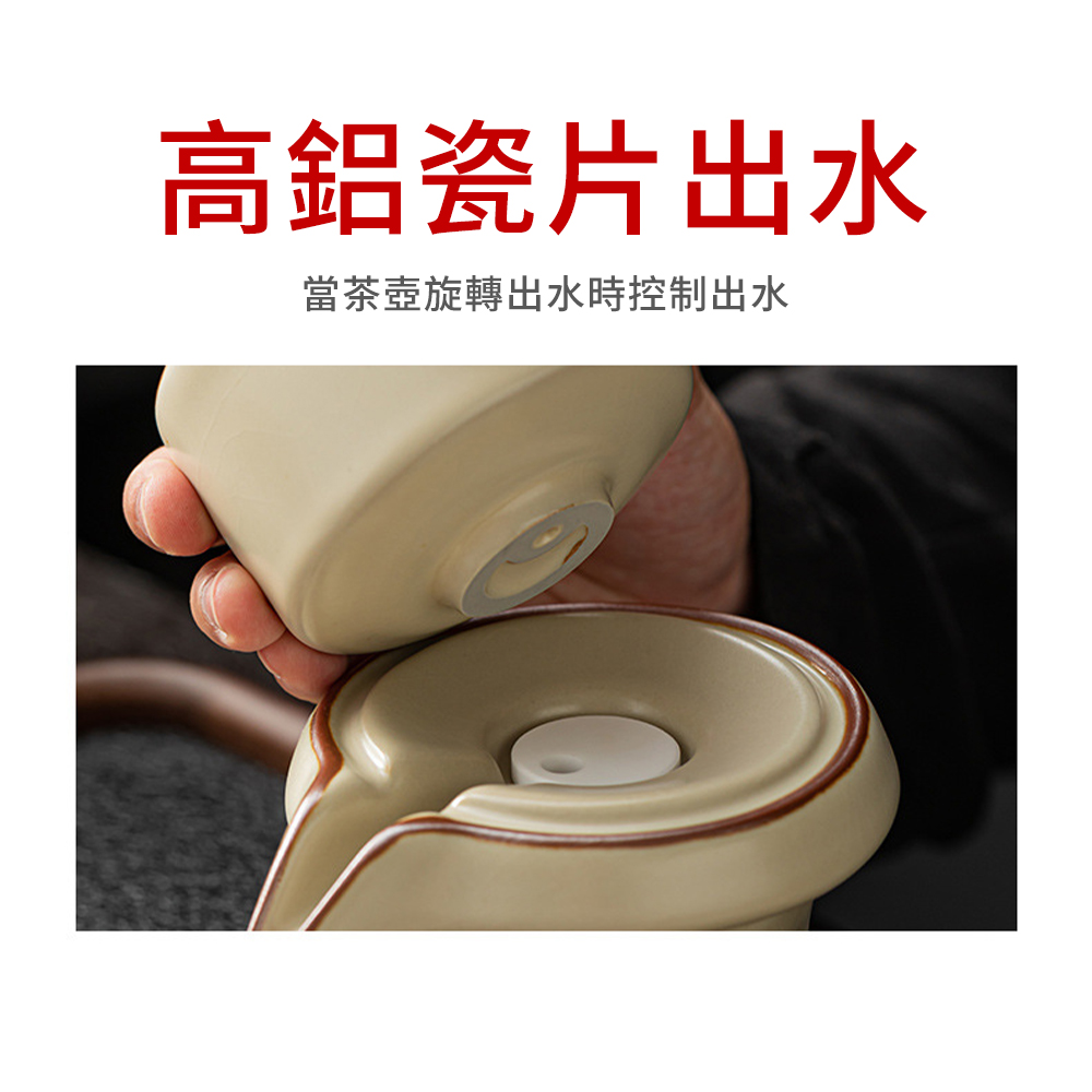 高鋁瓷片出水 當茶壺旋轉出水時控制出水 