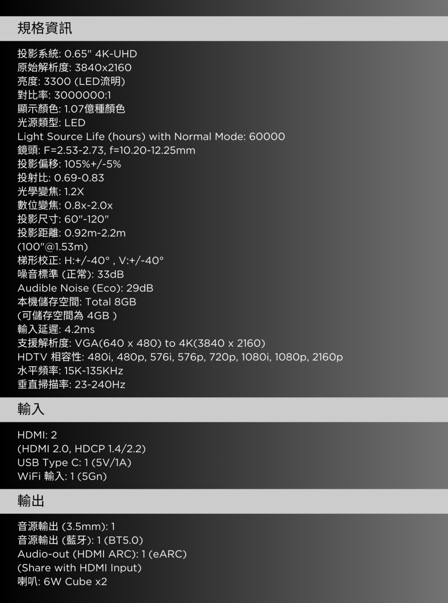 ViewSonic優派 X2-4K - 詳情7