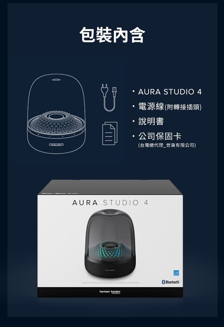 包裝內含 .電源線附轉接插頭 說明書 公司保固卡 台灣總代理世貨有限公司 