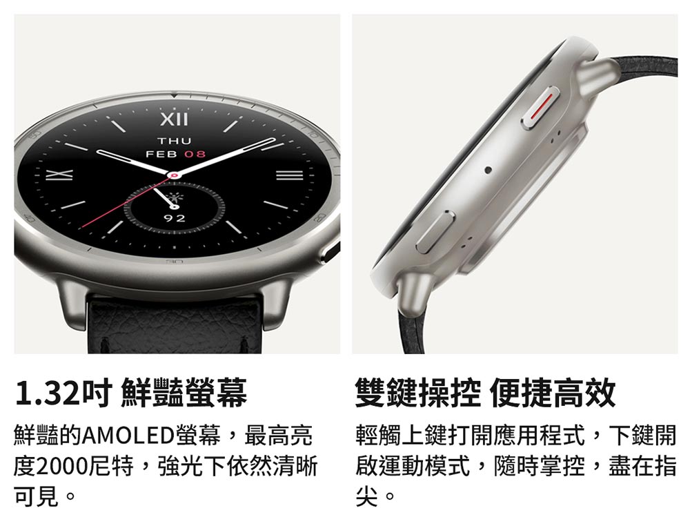 鮮豔的AMOLED螢幕,最高亮