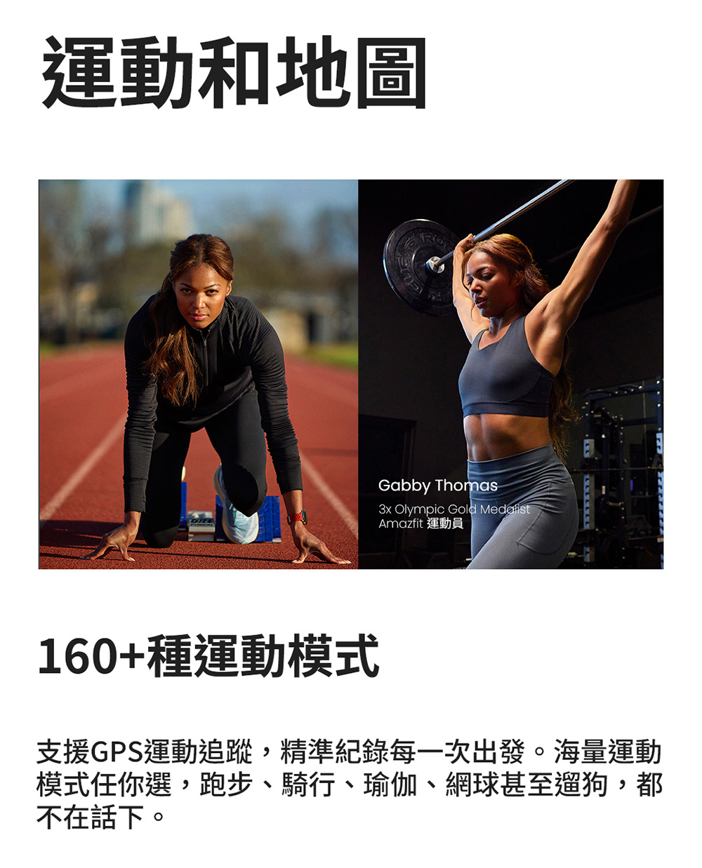支援GPS運動追蹤,精準紀錄每一次出發。海量運動