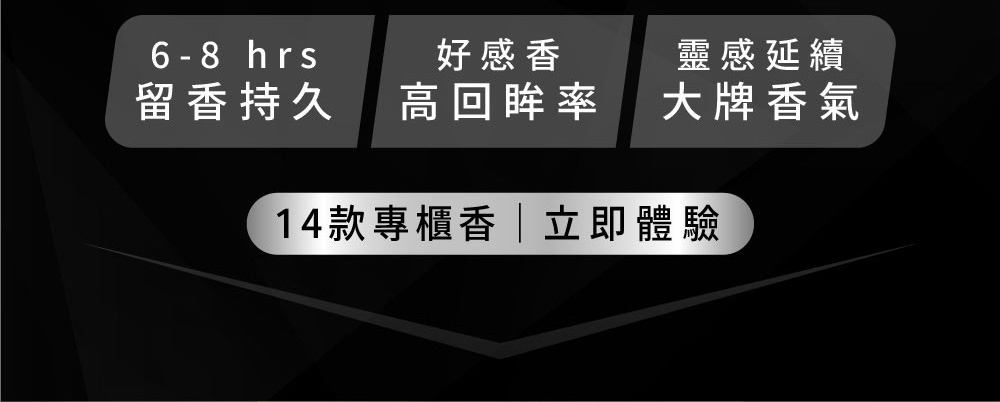 好感香 留香持久 高回眸率 靈感延續 大牌香氣 14款專櫃香立即體驗 