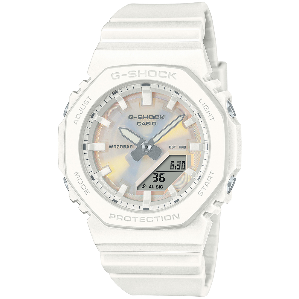 CASIO 卡西歐】G-SHOCK WOMEN 八角防護構造雙顯錶618 送禮(GMA-P2100PC
