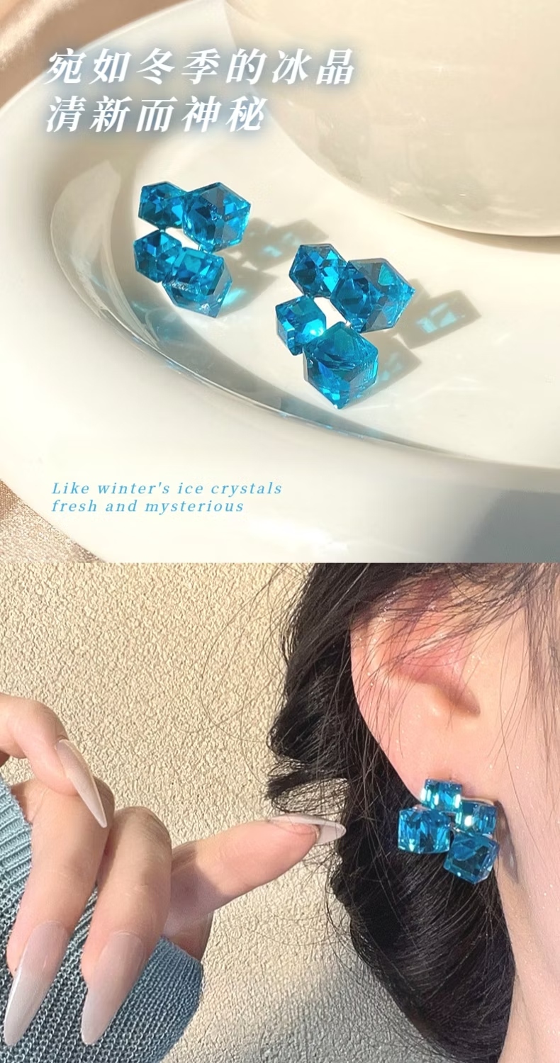 宛如冬季的冰晶 清新而神秘 