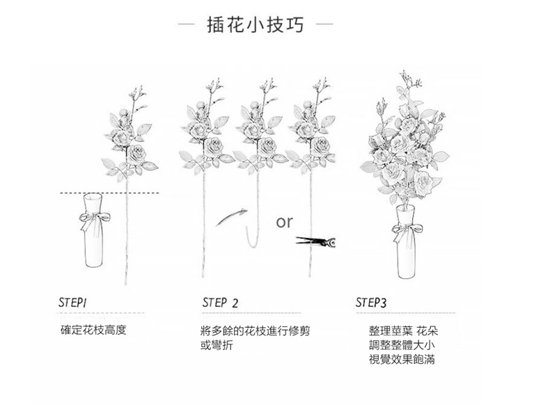 將多餘的花枝進行修剪