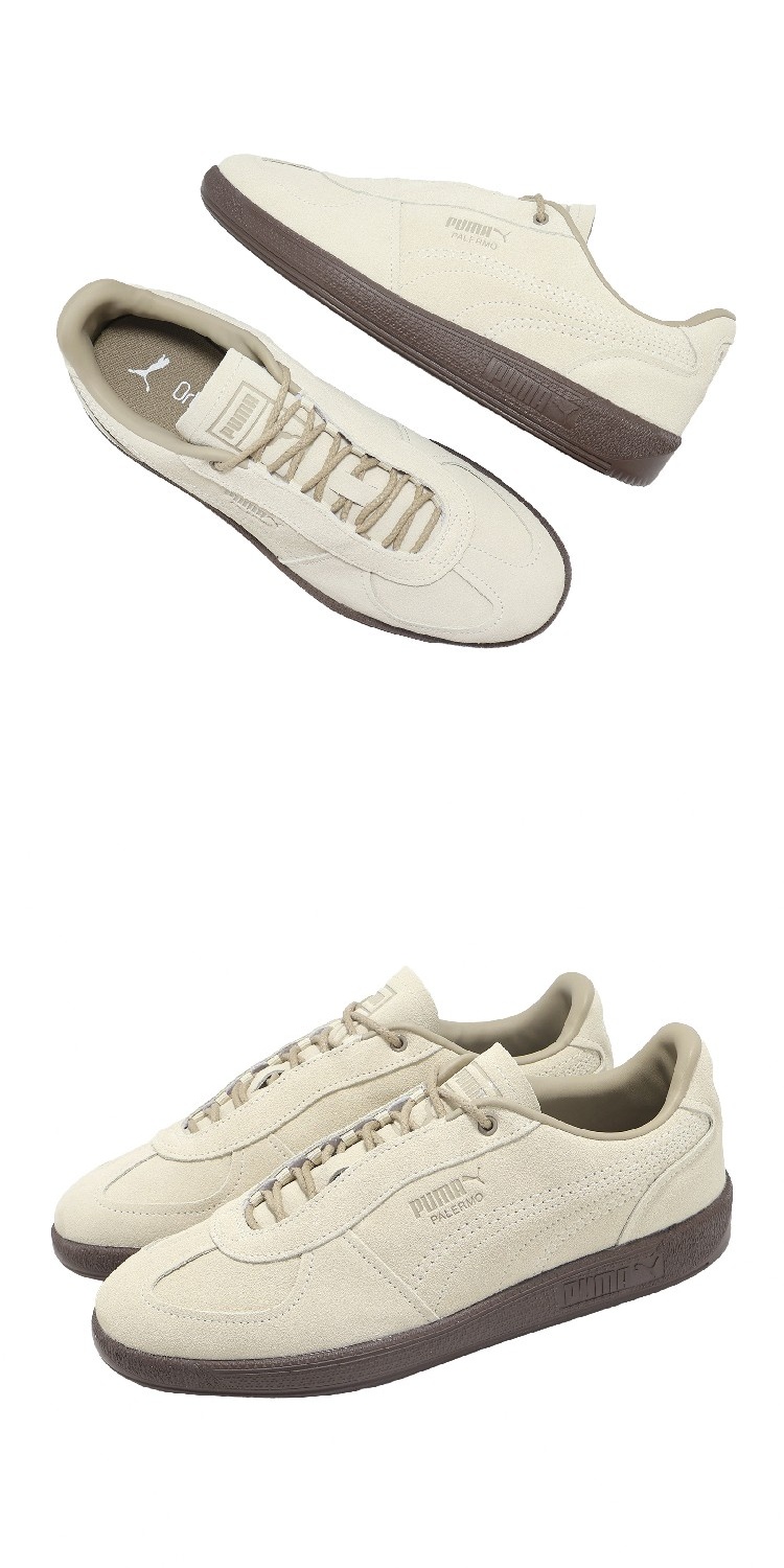 PUMA】休閒鞋Palermo Graftman 男鞋女鞋米棕麂皮復古德訓鞋(403262-02