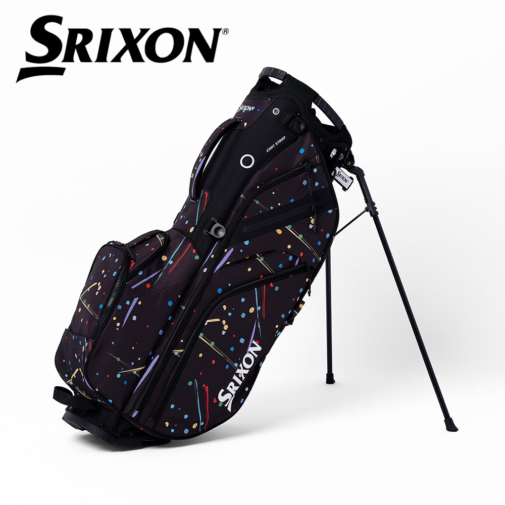 DUNLOP 登祿普】2026 SRIXON Tour Ink 潑漆圖案高爾夫腳架袋9吋GGC