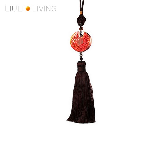 琉璃工房 LIULI LIVING-稱心如意龍鳳璧 掛飾產品介紹